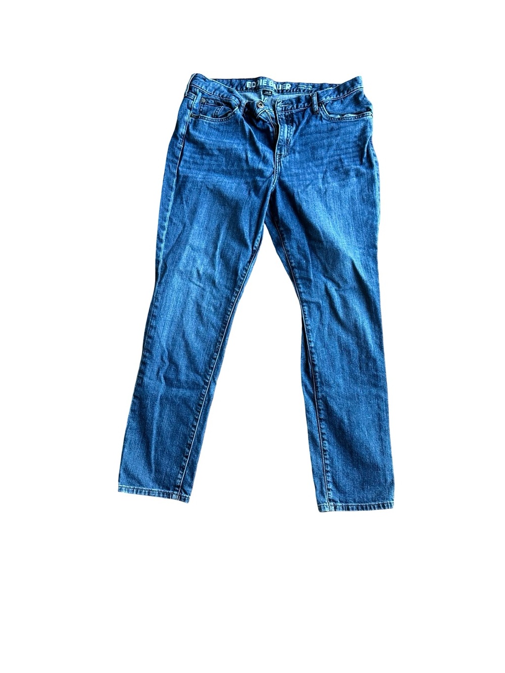 Eddie Bauer Blue Straight-Leg Women's Jeans